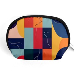  Minimalist Pattern With Simple Lines And Shapes, Creating A Clean And Modern Aesthe Accessory Pouch (medium)