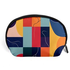  Minimalist Pattern With Simple Lines And Shapes, Creating A Clean And Modern Aesthe Accessory Pouch (large)