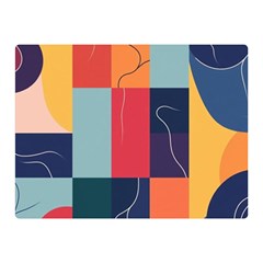  Minimalist Pattern With Simple Lines And Shapes, Creating A Clean And Modern Aesthe Two Sides Premium Plush Fleece Blanket (mini)