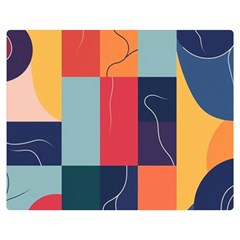  Minimalist Pattern With Simple Lines And Shapes, Creating A Clean And Modern Aesthe Two Sides Premium Plush Fleece Blanket (teen Size)