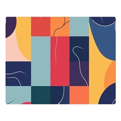  Minimalist Pattern With Simple Lines And Shapes, Creating A Clean And Modern Aesthe Two Sides Premium Plush Fleece Blanket (large)