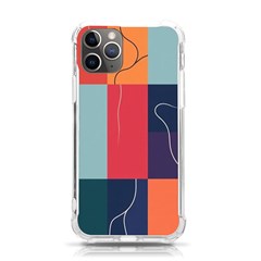  Minimalist Pattern With Simple Lines And Shapes, Creating A Clean And Modern Aesthe Iphone 11 Pro 5 8 Inch Tpu Uv Print Case by myclothy