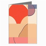 Minimalist Pattern With Simple Lines And Shapes, Creating A Clean And Modern Aesthe Greeting Card Left