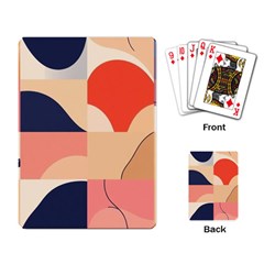 Minimalist Pattern With Simple Lines And Shapes, Creating A Clean And Modern Aesthe Playing Cards Single Design (rectangle)