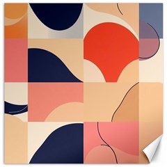 Minimalist Pattern With Simple Lines And Shapes, Creating A Clean And Modern Aesthe Canvas 16  X 16 