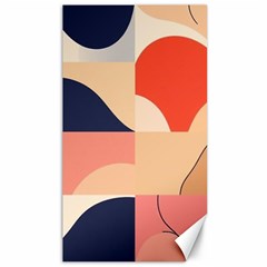 Minimalist Pattern With Simple Lines And Shapes, Creating A Clean And Modern Aesthe Canvas 40  X 72  by myclothy