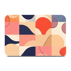 Minimalist Pattern With Simple Lines And Shapes, Creating A Clean And Modern Aesthe Plate Mats by myclothy