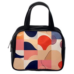 Minimalist Pattern With Simple Lines And Shapes, Creating A Clean And Modern Aesthe Classic Handbag (one Side)