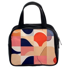 Minimalist Pattern With Simple Lines And Shapes, Creating A Clean And Modern Aesthe Classic Handbag (two Sides)