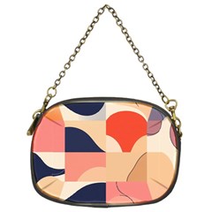 Minimalist Pattern With Simple Lines And Shapes, Creating A Clean And Modern Aesthe Chain Purse (two Sides)