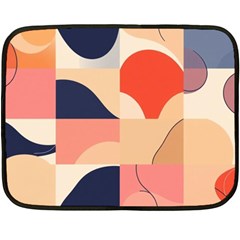 Minimalist Pattern With Simple Lines And Shapes, Creating A Clean And Modern Aesthe Fleece Blanket (mini)