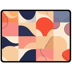 Minimalist Pattern With Simple Lines And Shapes, Creating A Clean And Modern Aesthe Fleece Blanket (large)