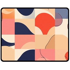 Minimalist Pattern With Simple Lines And Shapes, Creating A Clean And Modern Aesthe Fleece Blanket (medium)