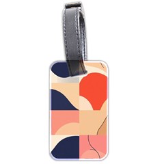 Minimalist Pattern With Simple Lines And Shapes, Creating A Clean And Modern Aesthe Luggage Tag (two Sides)