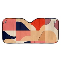 Minimalist Pattern With Simple Lines And Shapes, Creating A Clean And Modern Aesthe Car Windshield Sunshade by myclothy