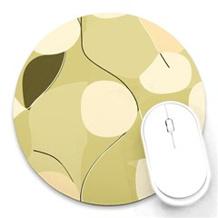 Minimalist Pattern With Simple Lines And Shapes, Creating A Clean And Modern Aesthetic 01 Round Mousepad