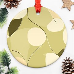 Minimalist Pattern With Simple Lines And Shapes, Creating A Clean And Modern Aesthetic 01 Ornament (Round)