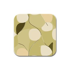 Minimalist Pattern With Simple Lines And Shapes, Creating A Clean And Modern Aesthetic 01 Rubber Square Coaster (4 Pack)