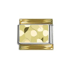 Minimalist Pattern With Simple Lines And Shapes, Creating A Clean And Modern Aesthetic 01 Gold Trim Italian Charm (9mm)