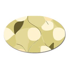 Minimalist Pattern With Simple Lines And Shapes, Creating A Clean And Modern Aesthetic 01 Oval Magnet