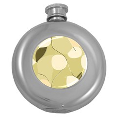 Minimalist Pattern With Simple Lines And Shapes, Creating A Clean And Modern Aesthetic 01 Round Hip Flask (5 Oz)