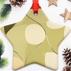 Minimalist Pattern With Simple Lines And Shapes, Creating A Clean And Modern Aesthetic 01 Star Ornament (Two Sides)