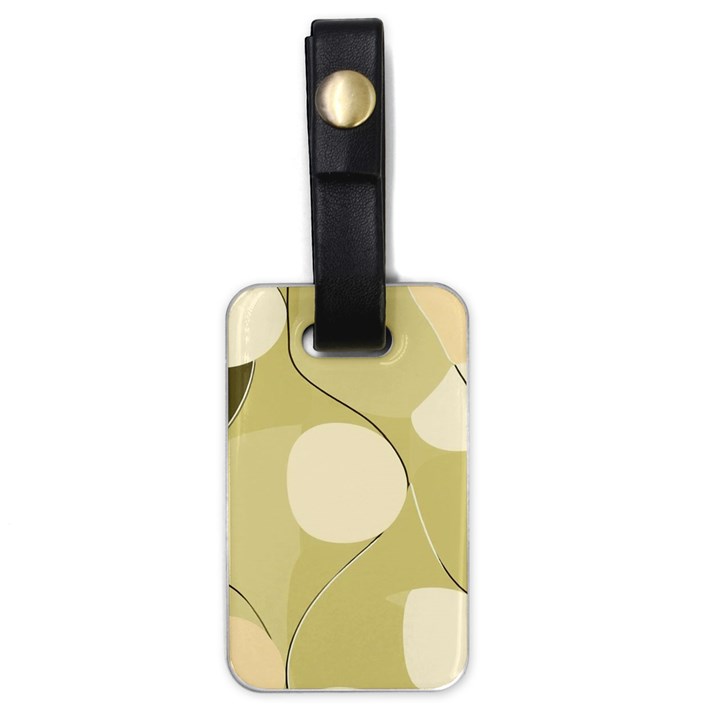 Minimalist Pattern With Simple Lines And Shapes, Creating A Clean And Modern Aesthetic 01 Luggage Tag (one side)