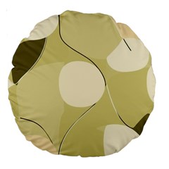 Minimalist Pattern With Simple Lines And Shapes, Creating A Clean And Modern Aesthetic 01 Large 18  Premium Round Cushions