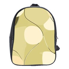 Minimalist Pattern With Simple Lines And Shapes, Creating A Clean And Modern Aesthetic 01 School Bag (XL)