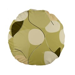 Minimalist Pattern With Simple Lines And Shapes, Creating A Clean And Modern Aesthetic 01 Standard 15  Premium Flano Round Cushions