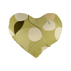 Minimalist Pattern With Simple Lines And Shapes, Creating A Clean And Modern Aesthetic 01 Standard 16  Premium Flano Heart Shape Cushions