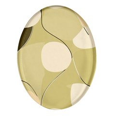 Minimalist Pattern With Simple Lines And Shapes, Creating A Clean And Modern Aesthetic 01 Oval Glass Fridge Magnet (4 pack)