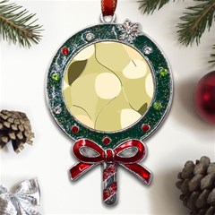 Minimalist Pattern With Simple Lines And Shapes, Creating A Clean And Modern Aesthetic 01 Metal X Mas Lollipop with Crystal Ornament