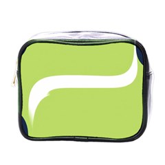 A Minimalist Pattern With Simple Lines And Shapes, Creating A Clean And Modern Aesthetic 02 Mini Toiletries Bag (one Side)