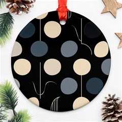 A Minimalist Pattern With Simple Lines And Shapes, Creating A Clean And Modern Aesthetic 03 Ornament (round)