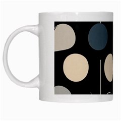 A Minimalist Pattern With Simple Lines And Shapes, Creating A Clean And Modern Aesthetic 03 White Mug