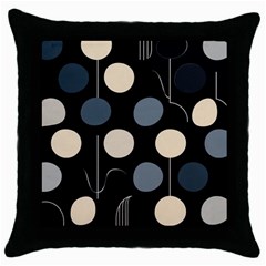 A Minimalist Pattern With Simple Lines And Shapes, Creating A Clean And Modern Aesthetic 03 Throw Pillow Case (black) by myclothy