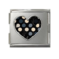 A Minimalist Pattern With Simple Lines And Shapes, Creating A Clean And Modern Aesthetic 03 Mega Link Heart Italian Charm (18mm)