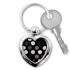 A Minimalist Pattern With Simple Lines And Shapes, Creating A Clean And Modern Aesthetic 03 Key Chain (heart) by myclothy