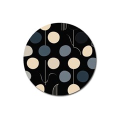 A Minimalist Pattern With Simple Lines And Shapes, Creating A Clean And Modern Aesthetic 03 Magnet 3  (round)