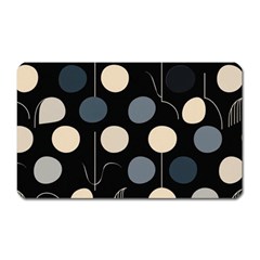 A Minimalist Pattern With Simple Lines And Shapes, Creating A Clean And Modern Aesthetic 03 Magnet (rectangular)