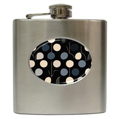 A Minimalist Pattern With Simple Lines And Shapes, Creating A Clean And Modern Aesthetic 03 Hip Flask (6 Oz)