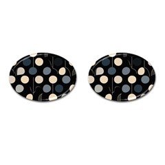 A Minimalist Pattern With Simple Lines And Shapes, Creating A Clean And Modern Aesthetic 03 Cufflinks (oval)