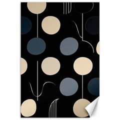 A Minimalist Pattern With Simple Lines And Shapes, Creating A Clean And Modern Aesthetic 03 Canvas 12  X 18 