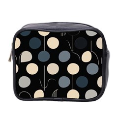 A Minimalist Pattern With Simple Lines And Shapes, Creating A Clean And Modern Aesthetic 03 Mini Toiletries Bag (two Sides)