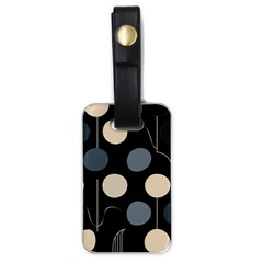 A Minimalist Pattern With Simple Lines And Shapes, Creating A Clean And Modern Aesthetic 03 Luggage Tag (one Side)