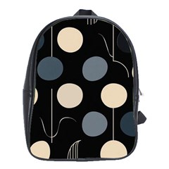 A Minimalist Pattern With Simple Lines And Shapes, Creating A Clean And Modern Aesthetic 03 School Bag (xl)