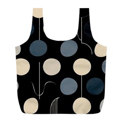 A Minimalist Pattern With Simple Lines And Shapes, Creating A Clean And Modern Aesthetic 03 Full Print Recycle Bag (l)