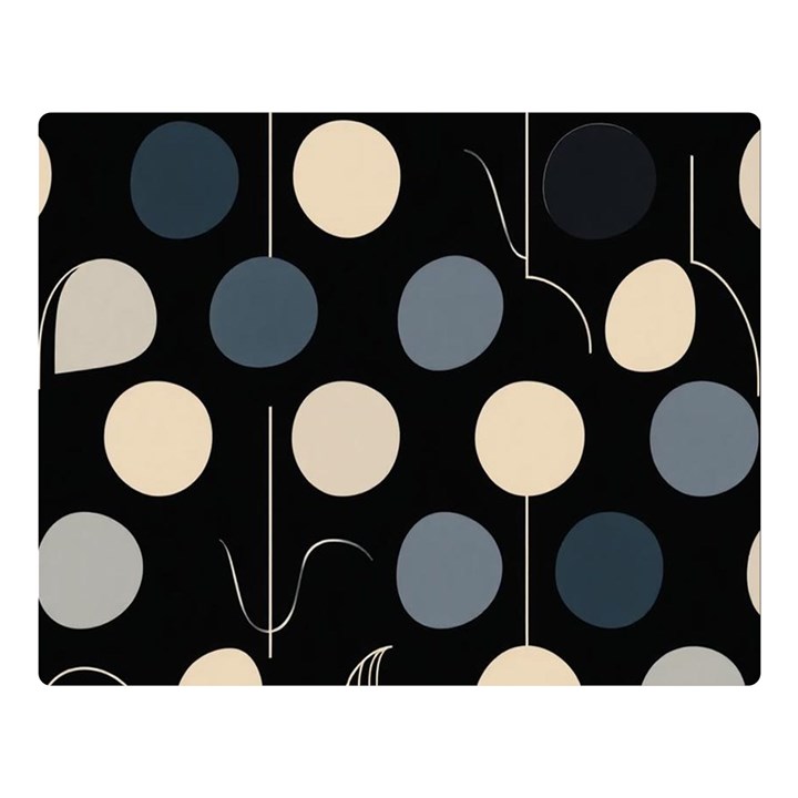 A Minimalist Pattern With Simple Lines And Shapes, Creating A Clean And Modern Aesthetic 03 Two Sides Premium Plush Fleece Blanket (Large)