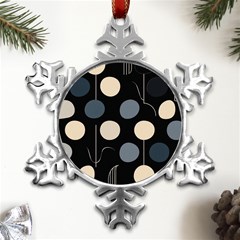 A Minimalist Pattern With Simple Lines And Shapes, Creating A Clean And Modern Aesthetic 03 Metal Small Snowflake Ornament